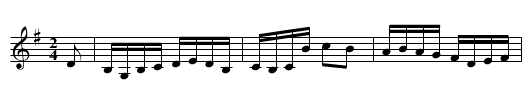 Vail's Breakdown - staff notation