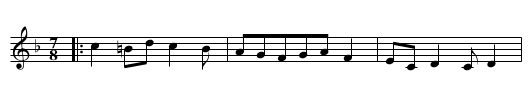 Vaklaj Vaklaj - staff notation