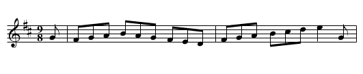 Valantines Day in the Morning - staff notation
