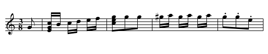 Valce Ardennaise - staff notation
