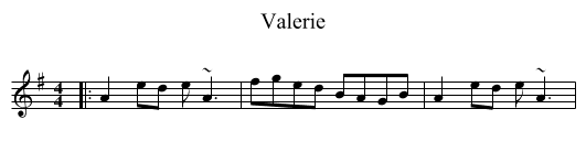 Valerie - staff notation