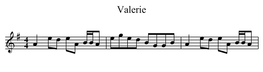 Valerie - staff notation