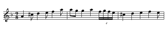 Vallåtspolskan - staff notation