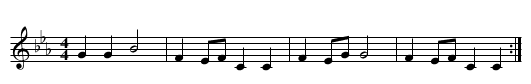 Valle Nuseve Nga Korce - staff notation