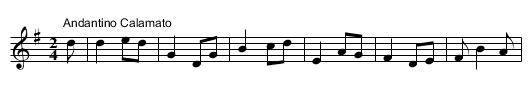 Valley Near Sliavnamon [2], The - staff notation