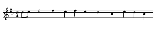 Valley of Knockanure - staff notation