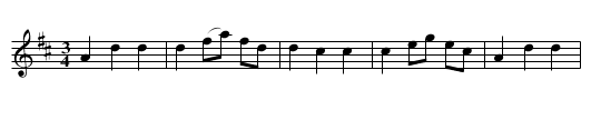 Vals efter Anders Larsson - staff notation