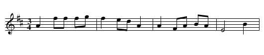 Vals efter Anton Persson, Hjälmsa (i D) - staff notation