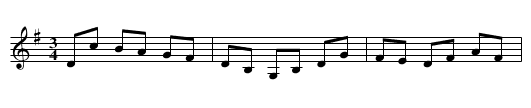 Vals efter Anton Persson, Hjälmsa (i G) - staff notation