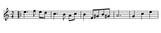 Vals efter Börjes Olle - staff notation