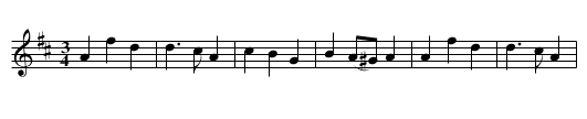 Vals efter Gustaf Elfström - staff notation