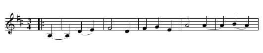 Vals efter Janne Mårtensson - staff notation