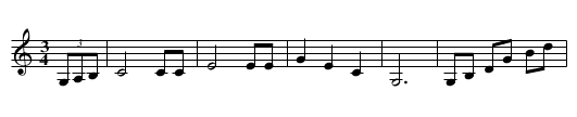 Vals efter Johan Lundin - staff notation