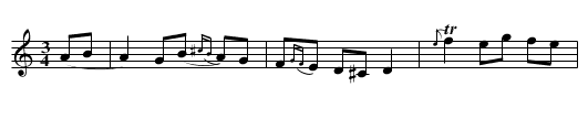 Vals efter Johannes Hansson - staff notation