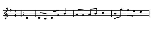 Vals efter Jöns Olsson - staff notation