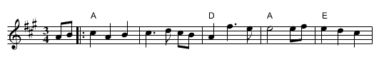 Vals efter Kristian Oskarsson - staff notation
