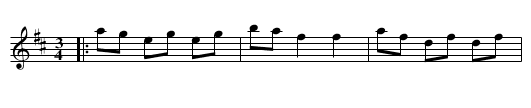 Vals efter Kungs Otto Johansson - staff notation