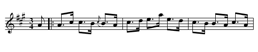 Vals efter Niklas Larsson - staff notation