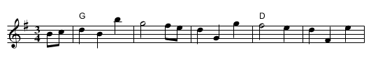 Vals efter Nisse Östman - staff notation