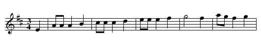 Vals efter Otto Vilhelm Bergman (2) - staff notation