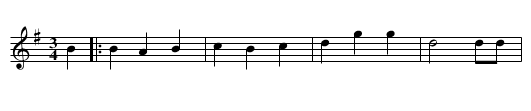 Vals efter Pehr Thomasson - staff notation