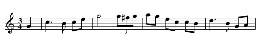 Vals efter Pelle Fors - staff notation
