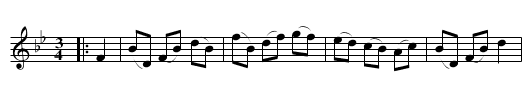 Vals efter Per Joel Berntsson - staff notation