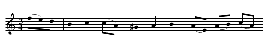 Vals efter R&ouml;dmudden - staff notation