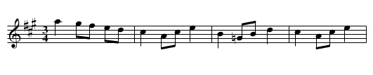 Vals efter Spaken - staff notation