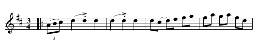 Vals efter Sven Andersson i Loshult - staff notation