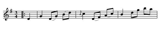 Vals efter Sven Andersson i Loshult - staff notation