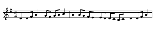Vals fran Alvdalen - staff notation