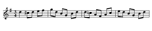 Vals från Alvik - staff notation
