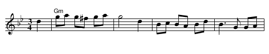 Vals från Enviken - staff notation