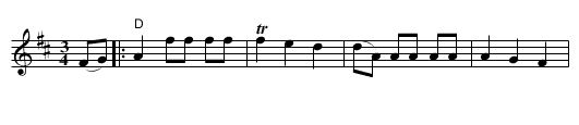 Vals från Kinnekulle - staff notation