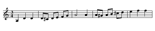 Vals från Sörfro - staff notation