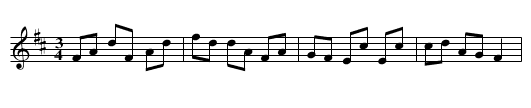 Vals fr&aring;n Transtrand - staff notation