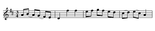 Vals meddelad av John Rendahl - staff notation