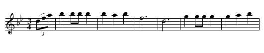 Vals (Sk&aring;ne SvL 1325) - staff notation
