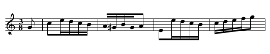 Vals - staff notation