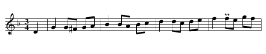 Vals - staff notation