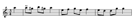 Vals - staff notation
