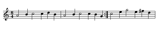 Valse à 8 ans - staff notation