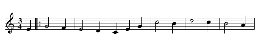 Valse 2 - staff notation