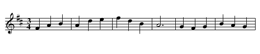 Valse a Bonnejoie - staff notation