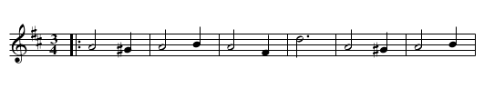 Valse à Denis - staff notation