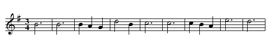 Valse à Pangault - staff notation