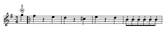 VALSE DE STRAUSS - staff notation