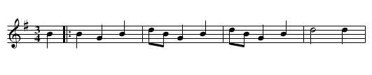 Valse du Cantal - staff notation