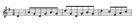 Valse &egrave; Delsay - staff notation